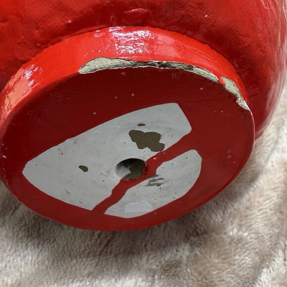 Japanese Paper Mâché Daruma Statue Naya 78 World Traveler Round Red Lucky Charm - Picture 6 of 7